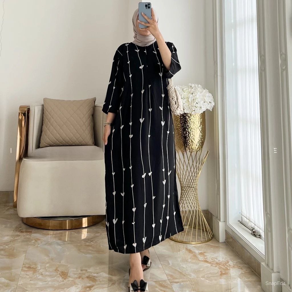 Daster Dres Lengan 3/4 - Rayon Premium - foto 3