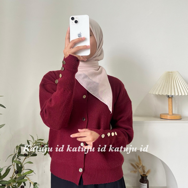 Jual Cardigan Rajut Polos VIYA | Shopee Indonesia