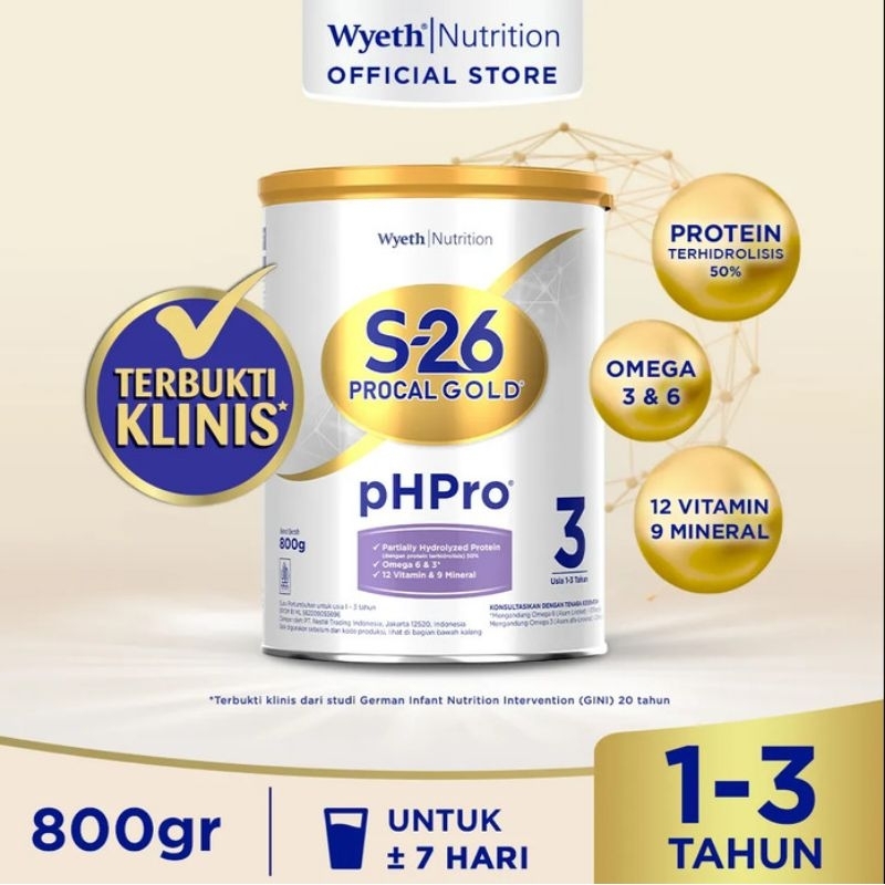Jual Susu S-26 Procal Gold pHPro 1-3 tahun isi 3 | Shopee Indonesia