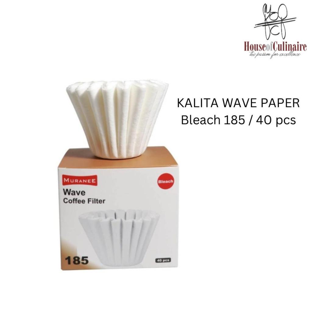Jual Kalita Wave Paper Filter Size 185 ( 40 pcs ) Flat Bottom Bleach ...