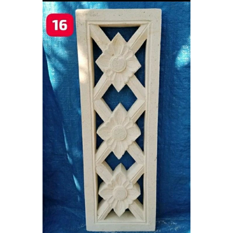 Jual BATU ALAM ROSTER UKIR 20x60 Cm | Shopee Indonesia