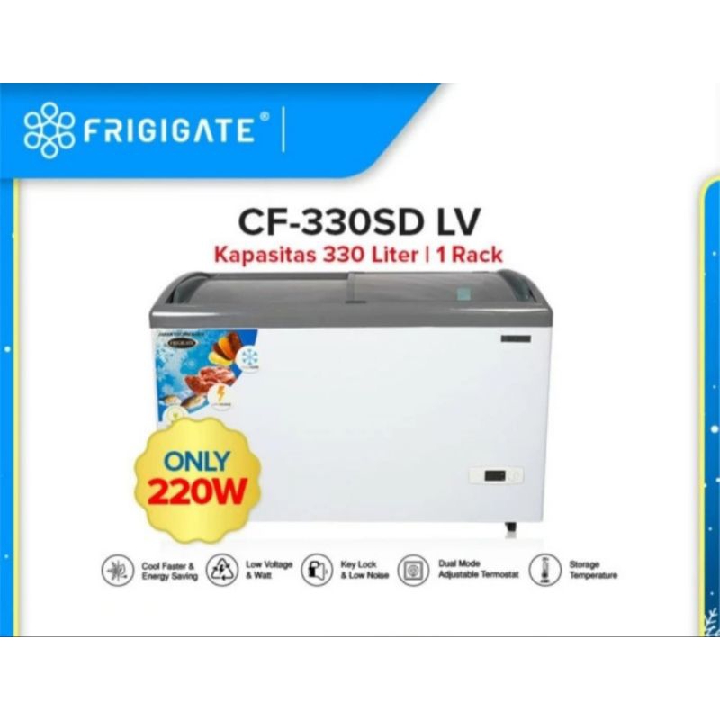 Jual FRIGIGATE F-330SD LV Chest Freezer Sliding Door 330 Liter | Shopee ...