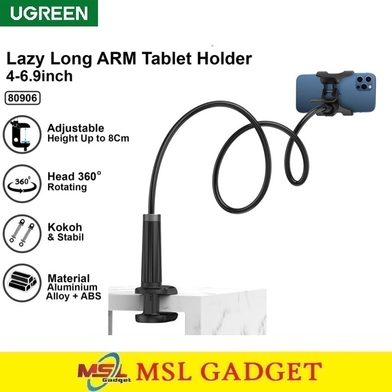 UGREEN Lazypod Flexible Phone Holder Stand Tablet HP Tab iPad Lazy Pod