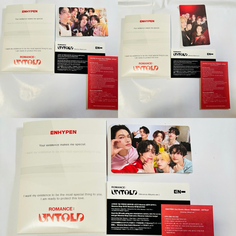 Jual (Ready Stock) Photocard ENHYPEN - 2nd Album [ROMANCE