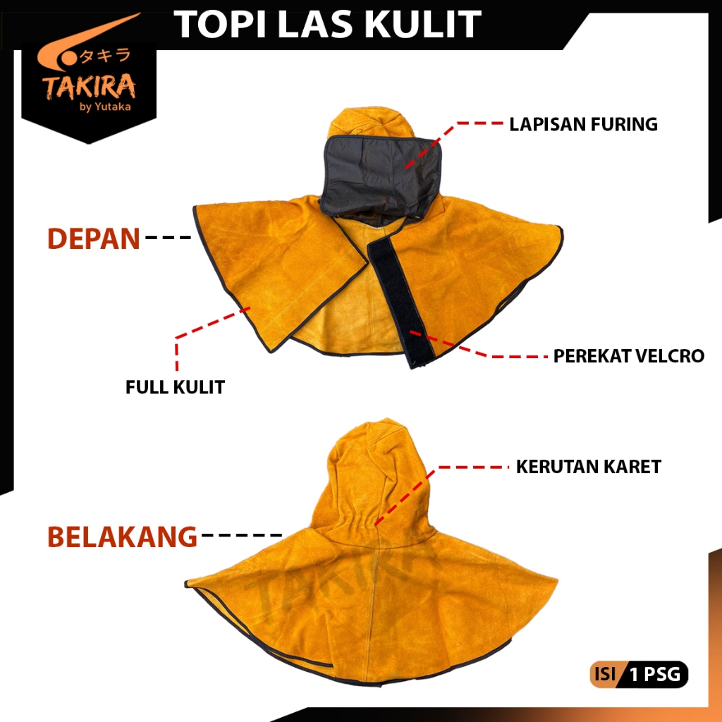 Jual Topi Las Kulit / Topi Las Welder / Topi Las Proyek / Kerpus ...