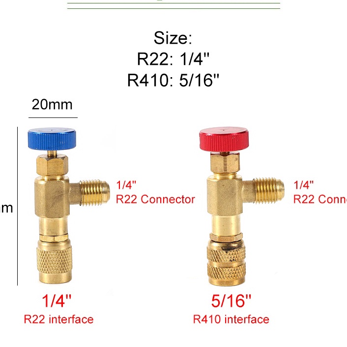 Jual HJ6 R22R41 Charging Vae Converter Sambungan Manifold Adapter Katup ...