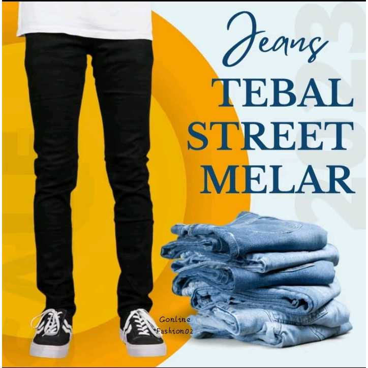 Jual HARGA PALING MURAH Celana Jeans Pria Melar Slimfit/Skinny Bahan