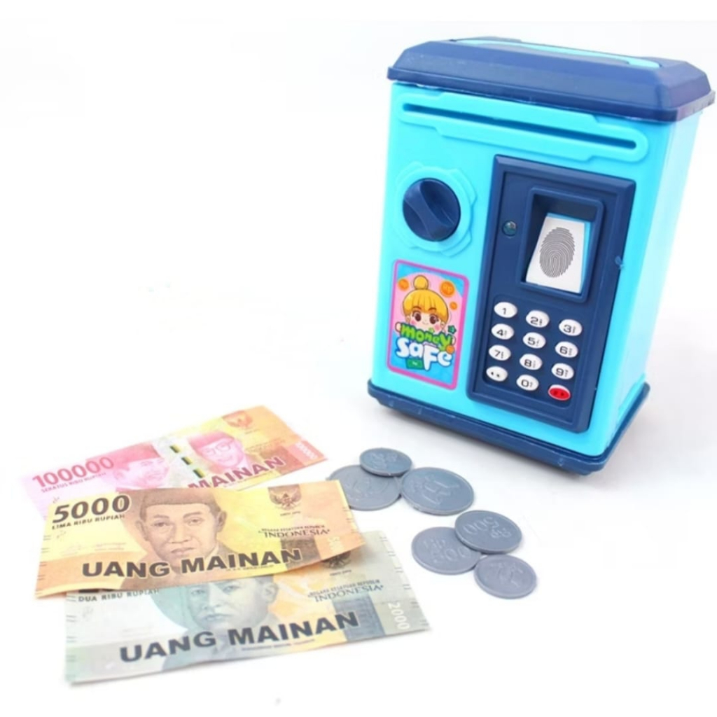 Jual MAINAN ANAK MURAH 1 SET MONEY SAFE BOX YA6 MAINAN MESIN ATM DAN ...