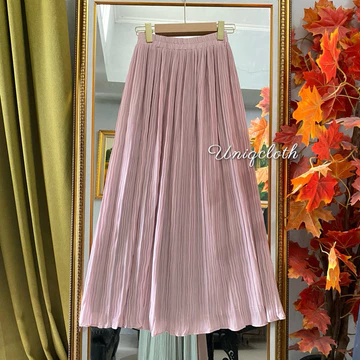 Uniqcloth Agnes Ceruty Skirt Pleats Rok Plisket