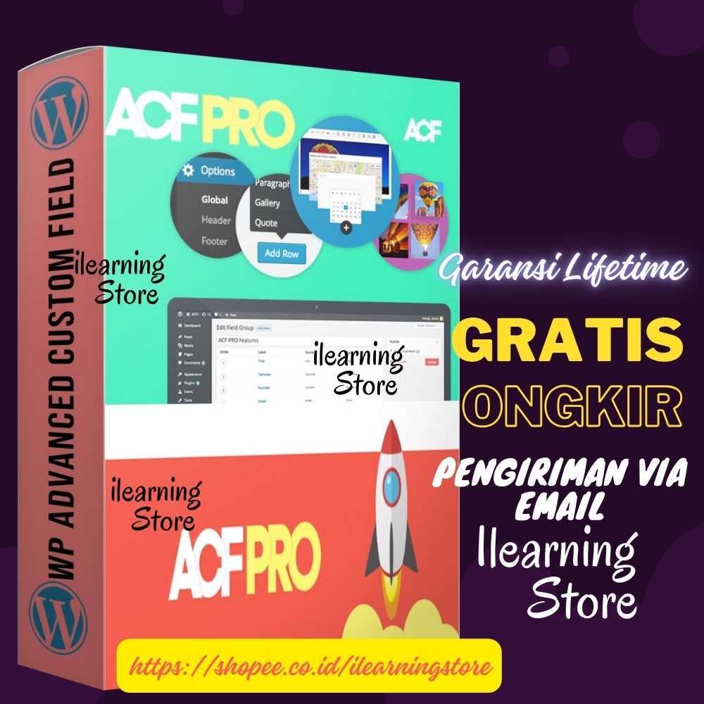 Jual [WP50] Wordpress Plugin Premium Advanced Custom Fields PRO (100% ...