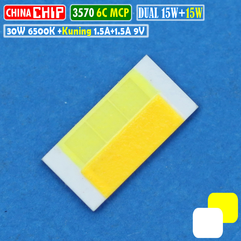 Jual Chip LED 3570 30W 6C Dual Kuning Putih MCP CSP Laser Projie BiLED ...