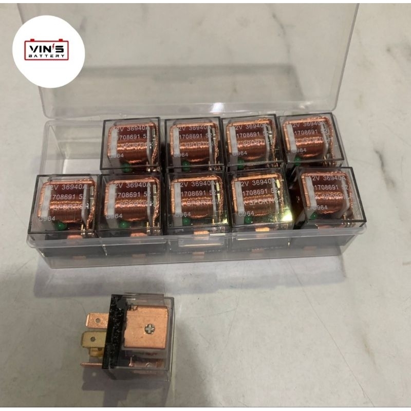 Jual Relay 12V Kaki 5 Bening Universal | Shopee Indonesia
