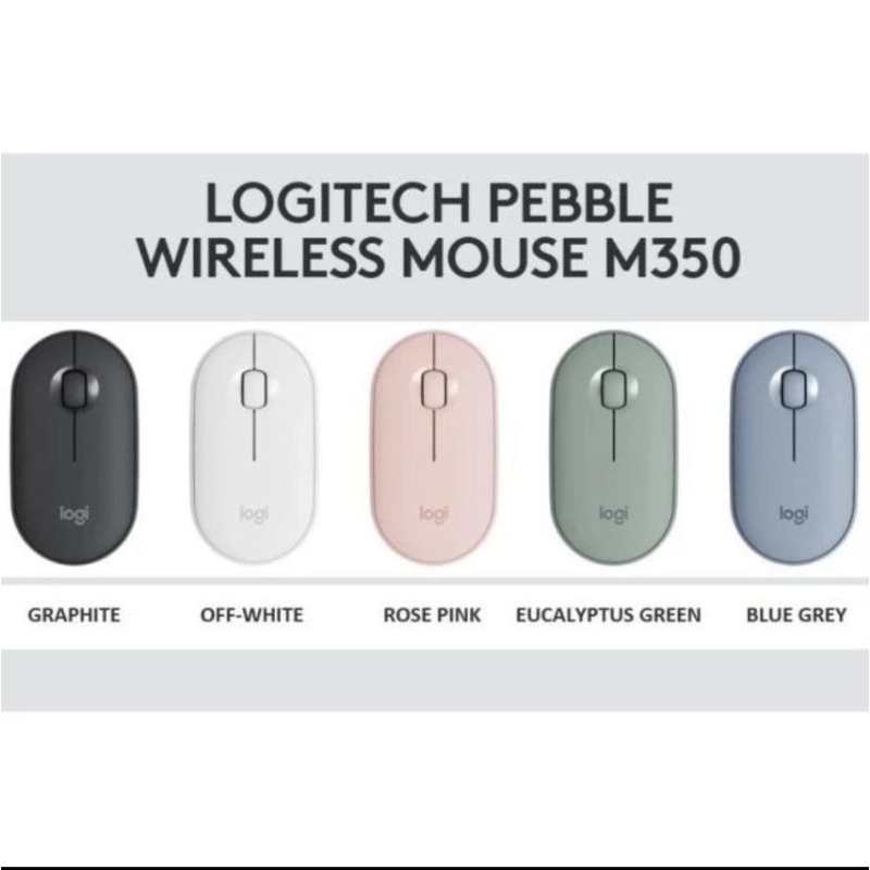 Jual Logitech Pebble Mouse Logitech M350s Mouse Wireless Bluetooth Slim ...