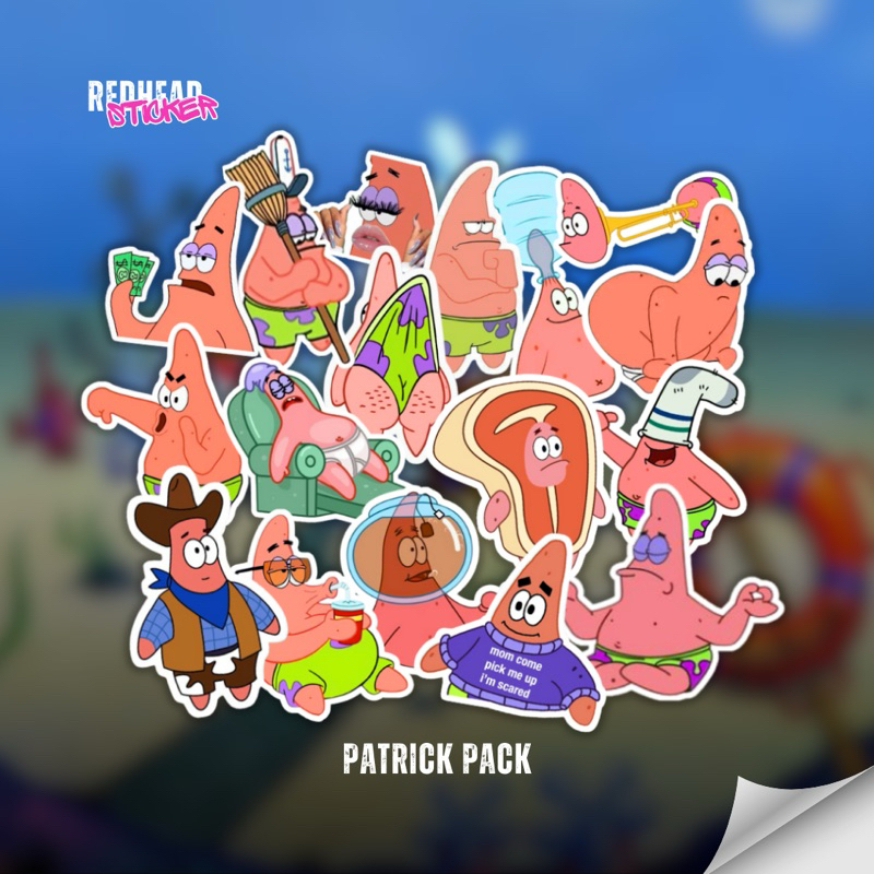Jual STICKER PATRICK ANTI AIR BAHAN PREMIUM | Shopee Indonesia