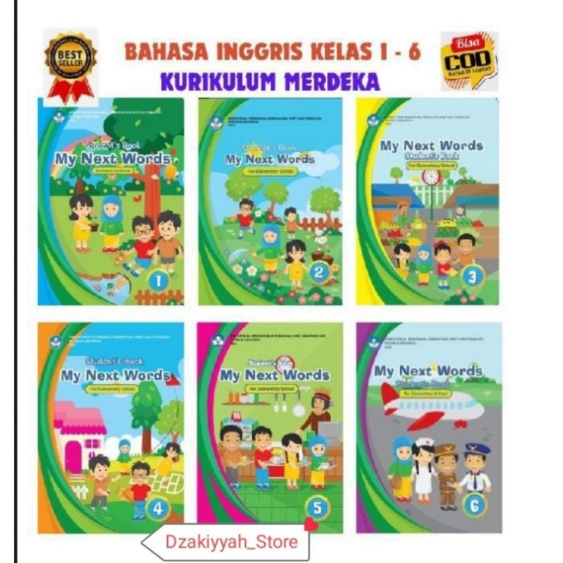 Jual Buku Bahasa Inggris Kemendikbud kelas 1 2 3 4 5 6 Kurikulum ...