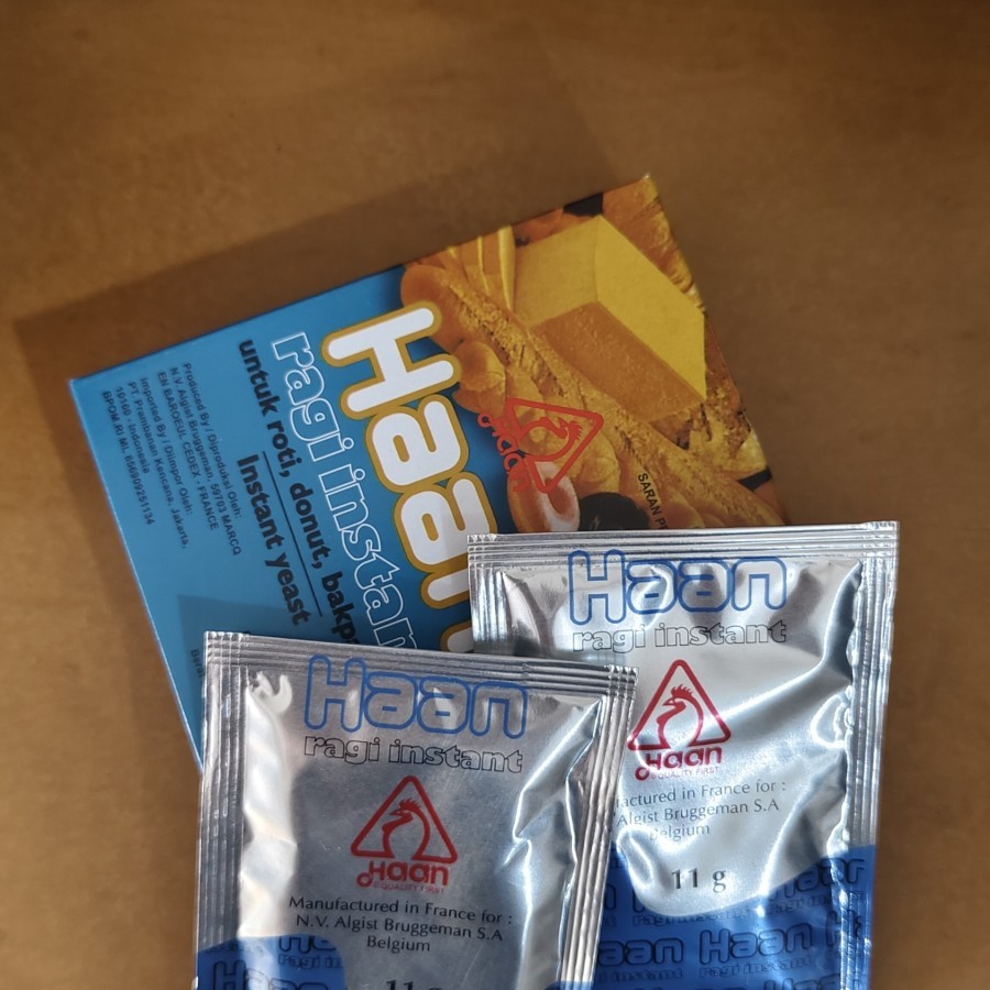 Jual Haan Ragi Instant Yeast SACHET 11gr HALAL MUI | Shopee Indonesia
