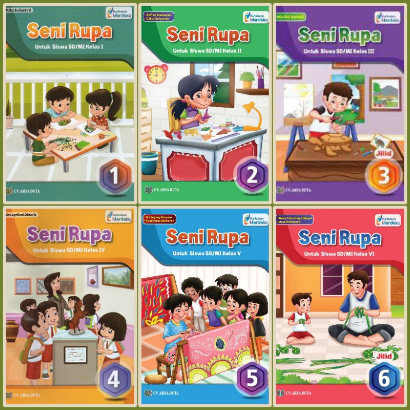 Jual Buku Seni Rupa Kelas 1 2 3 4 5 dan 6 SD/MI Kurikulum Merdeka ...