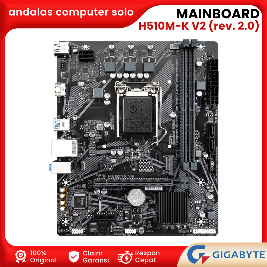 Jual Mainboard MOBO Motherboard Gigabyte H510M-K V2 (rev 2.0) LGA 1200 ...