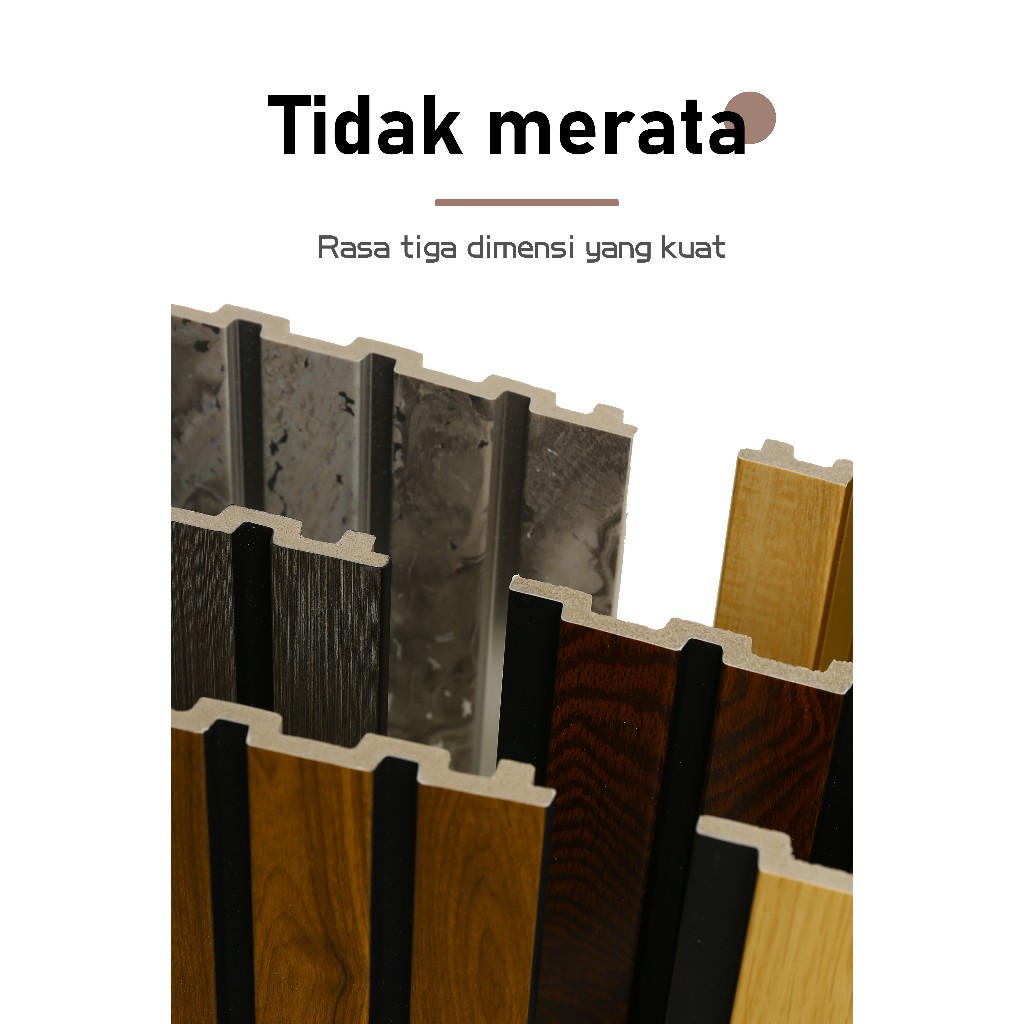 Jual [2.9METER x 15 CM] Wood Panel WPC / Wall Panel PVC / Kisi Kisi ...