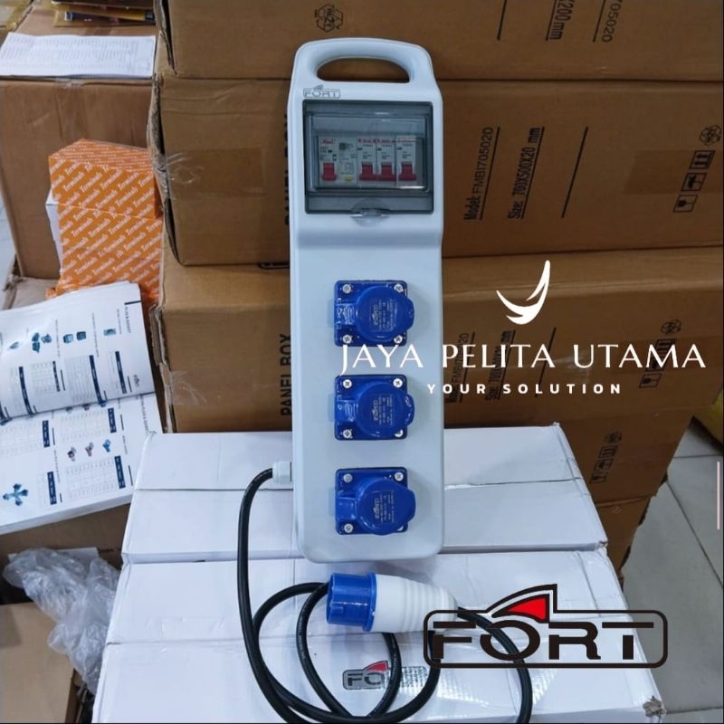 Jual Industrial Distribution Box FT-ZH1802-A 3WAY IP67 ELCB Protect ...