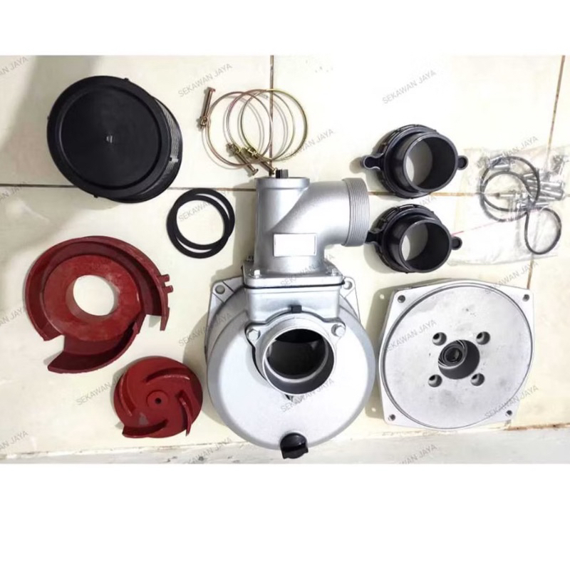 2 Inch Water Pump Body Housing Replacement For Red Lion 2" Gasoline Engine Aluminum Water Pump With 4 Bolts On Water Inlet, Fits Model 6RLAG-2LST PP0100363 GNP20C (3 Bolts