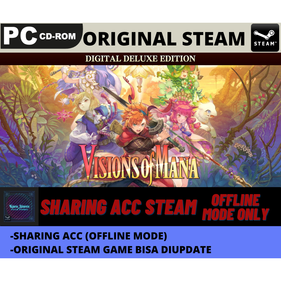 Jual Visions of Mana Deluxe Edition PC Game Steam Sharing Original Shopee Indonesia