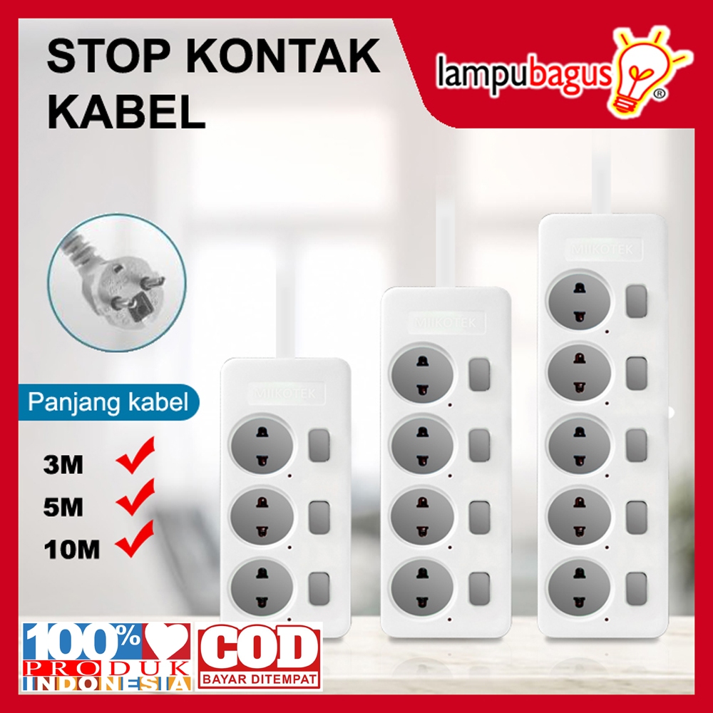 Jual Stop Kontak Kabel + Saklar On Off / Stop Kontak Kabel Switch On ...