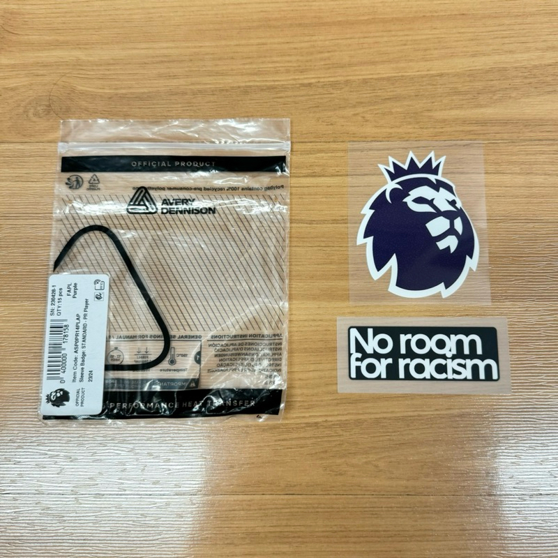 Jual Patch Original EPL Premier League + No Room For Racism 2023/2024 ...