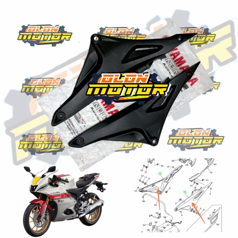Jual COVER SIDE, 1&2, BODY TENGAH R15 V4, R15 M ORIGINAL YAMAHA ...