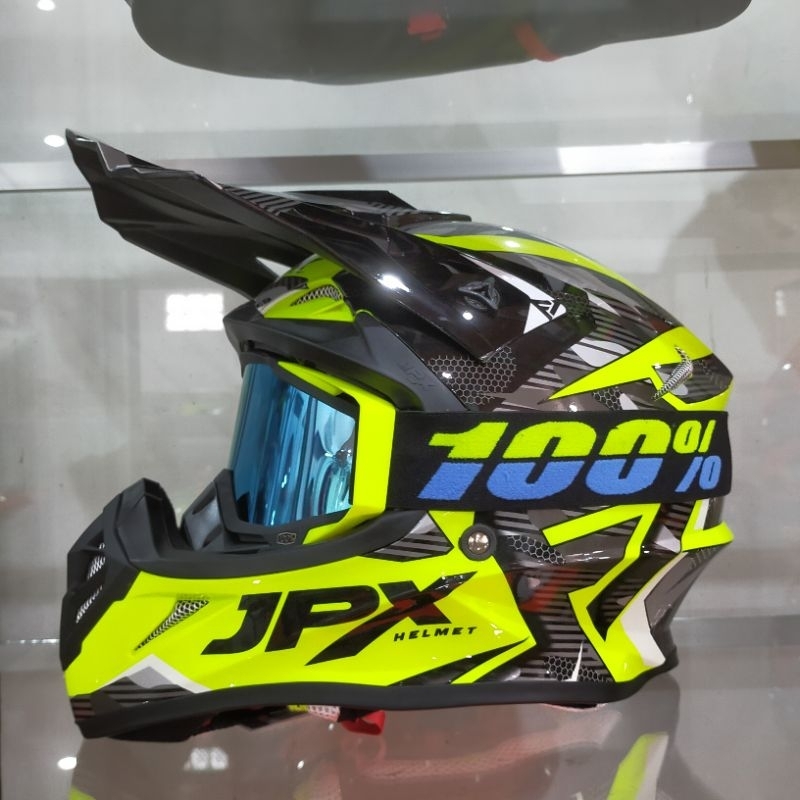 Jual helm jpx cross x35 yellow plus 100 persen terbaru | Shopee Indonesia