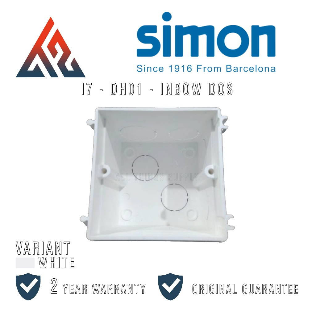 Jual Simon Universal Inbow Doos 1 Gang Flush Mounting Dus Kotak - DH01 ...