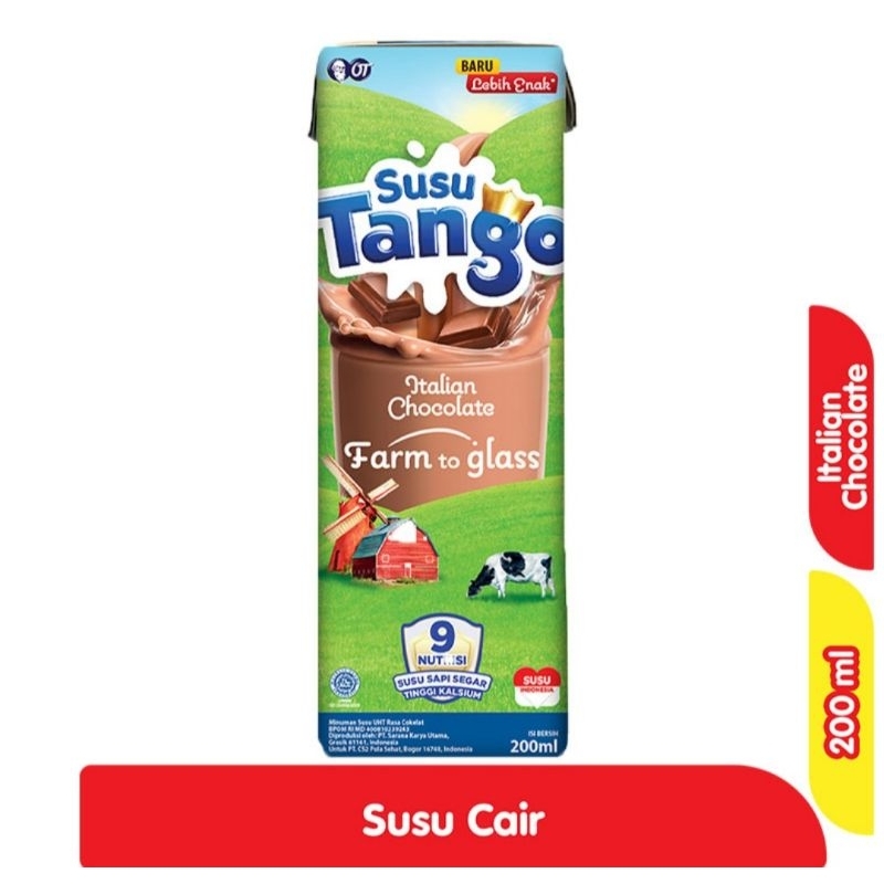 Jual Tango Susu UHT Italian Chocolate & Banana Pudding 200 ml x 3Pcs ...