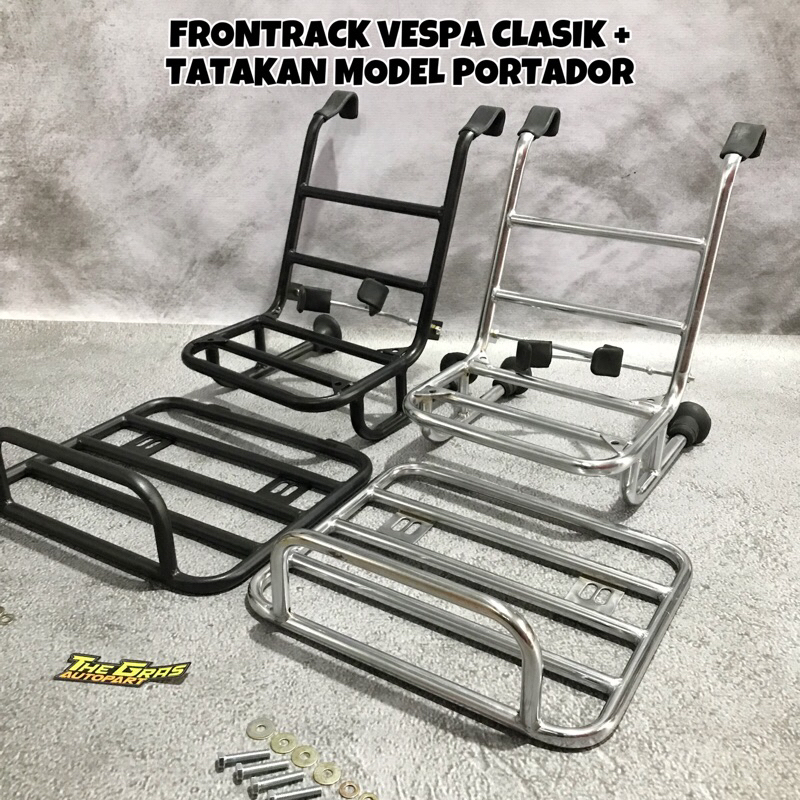 Jual READY Tatakan Tambahan Backrack Frontrack Rak Depan Belakang Vespa ...