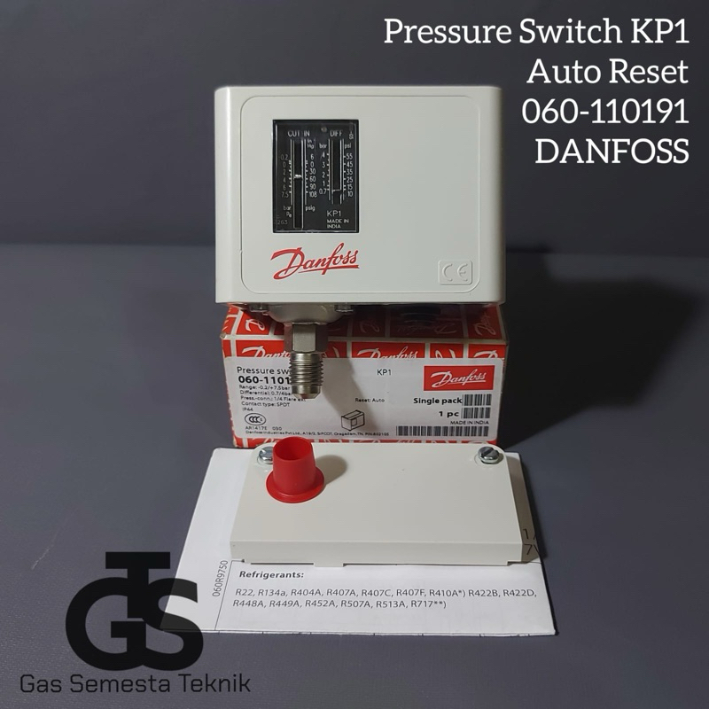 Jual PRESSURE SWITCH DANFOSS KP 1 AUTO RESET (060-110191) | Shopee ...