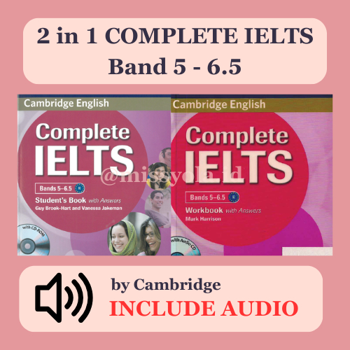 Jual 2 in 1 complete ielts band 5 6 5 workbook studentbook cambridge