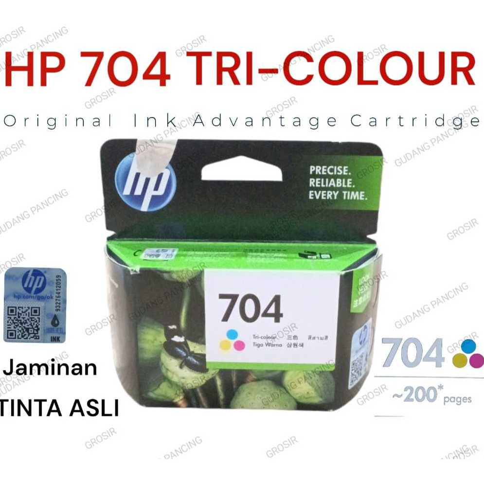 Jual HP 704 Tri-color Original Ink Advantage Cartridge (CN693AA ...