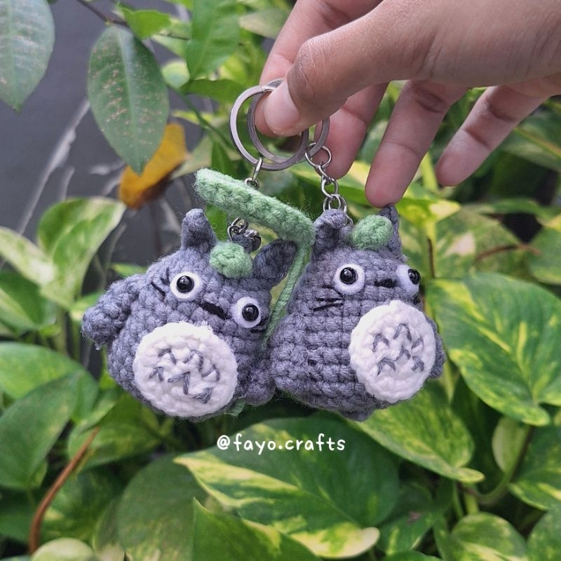 Jual [Crochet by FAYO] Totoro Amigurumi Keychain | Gantungan Kunci ...