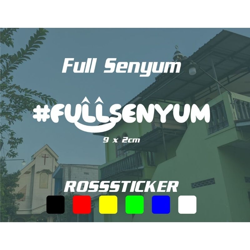 Jual full senyum cutting sticker custom lucu kekinian murah | Shopee ...