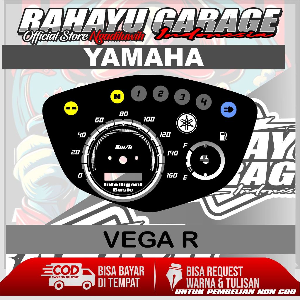 Jual PAPAN SPEEDOMETER CUSTOM VEGA R | Shopee Indonesia