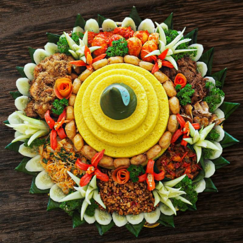 Jual TUMPENG NASI KUNING PORSI BESAR - Bisa Pesan Mendadak H-1 | Shopee Indonesia