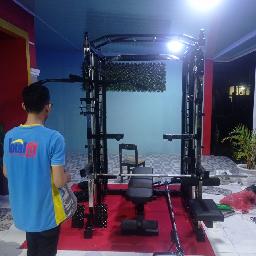 Jual Smith machine multifungsi like magnus smith multy gym alat fitness ...