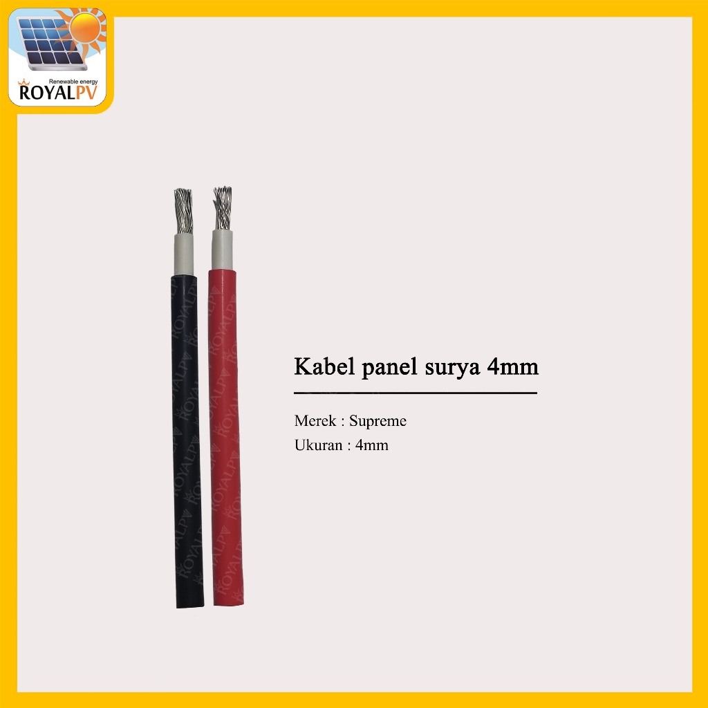 Jual Kabel panel surya 4mm kabel solar cell 4mm kabel solar panel 4mm