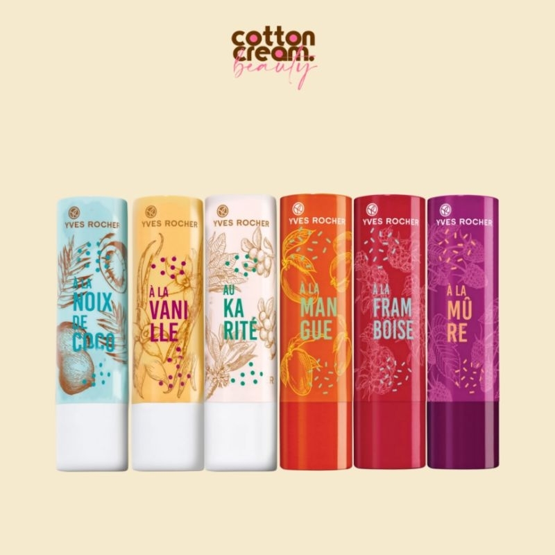 Jual Yves Rocher Lip Balm Raspberry / Blackberry / Vanilla / Karite ...