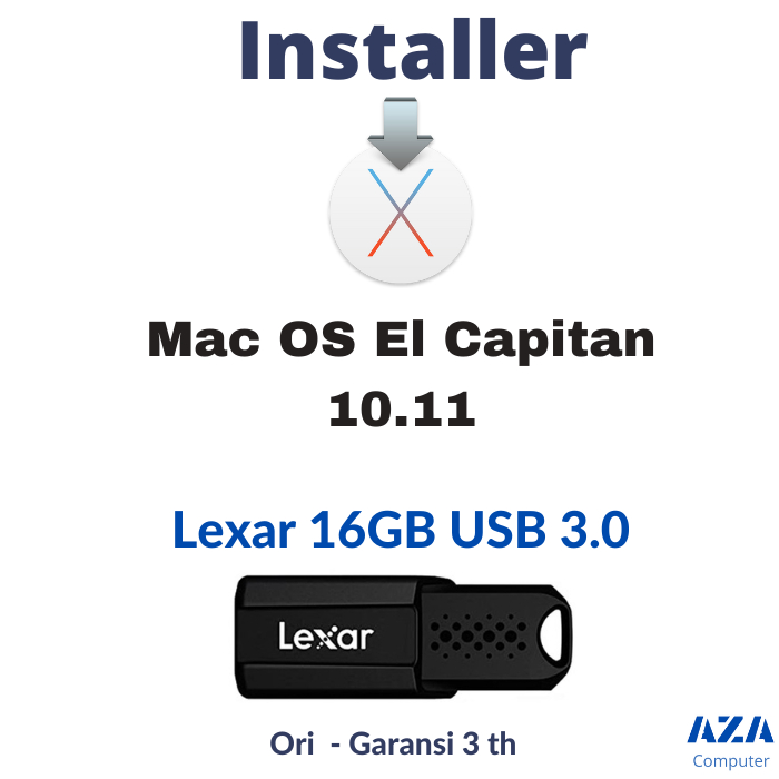 USB Lexar Installer Mac OS Bootable El Capitan