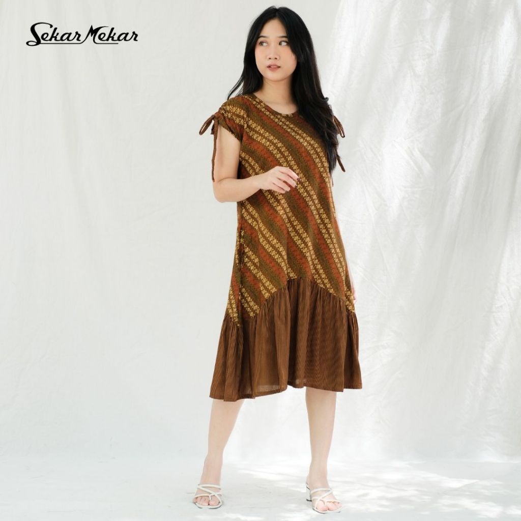 Jual Sekar Mekar Dress Daster Batik Wanita Fashionable Model 013 ...