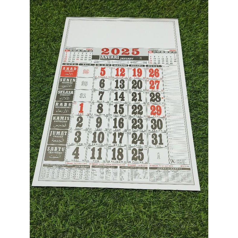 Jual Kalender 2025 Kalender Terbaru tanggalan 2025 Kalender Tahun Baru