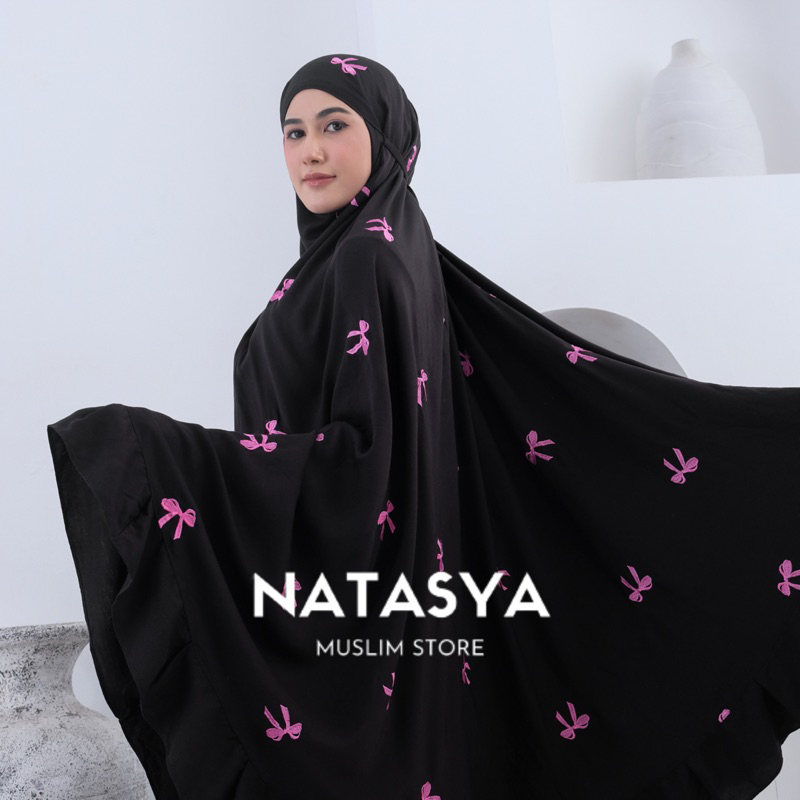 NATASYA - Mukena Dewasa Coquette 2in1 Bordir Pita Rayon Premium