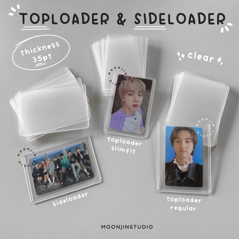 Jual [10pcs] Moonjin Studio Toploader Sideloader Clear Photocard MPC ...
