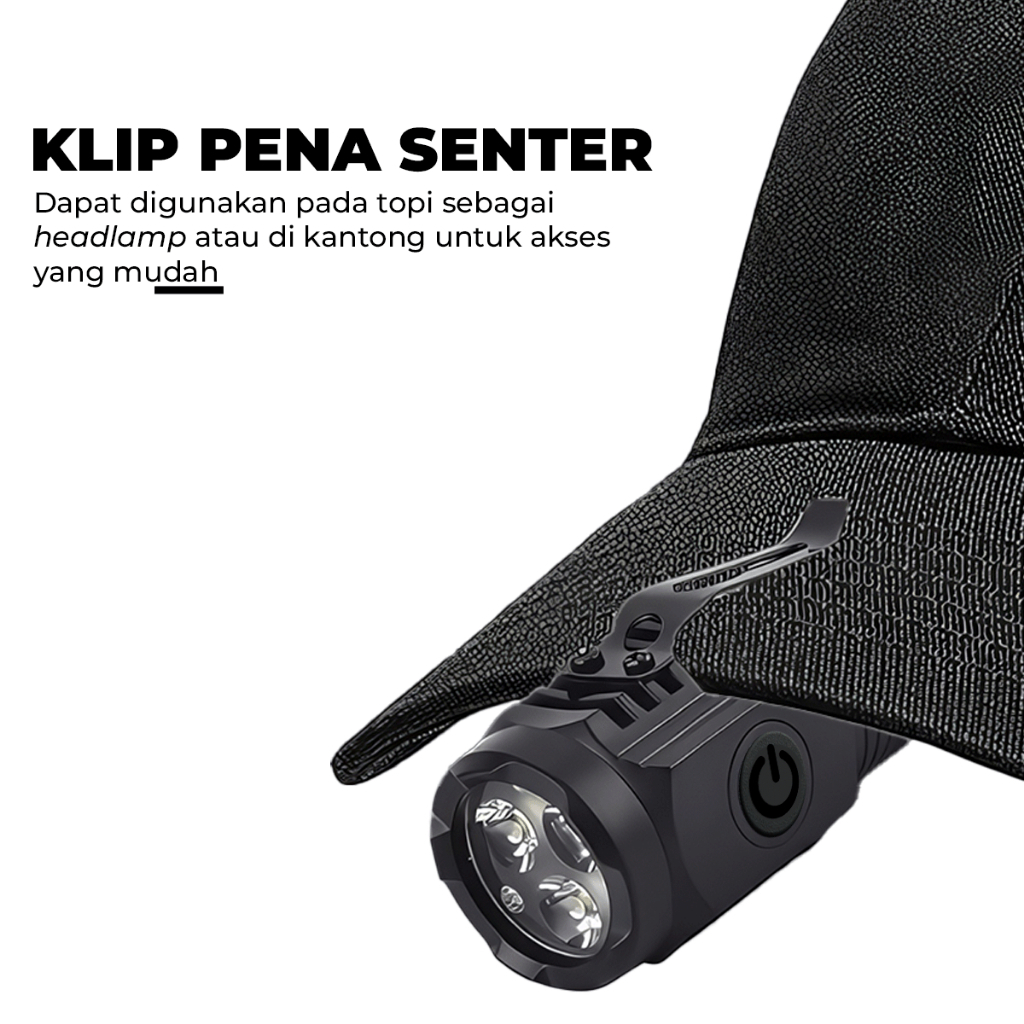 Jual Senter cas Mini Li-lon 5 Mode LED High Power Waterproof Senter-F ...