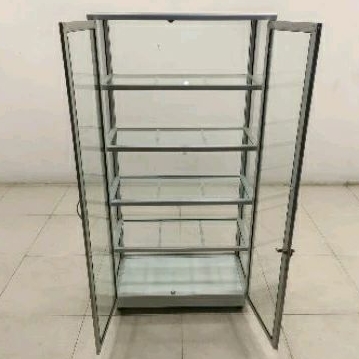Jual Le604 65x40x150 S Lemari Rak Etalase 5 Susun Aluminium Tebal